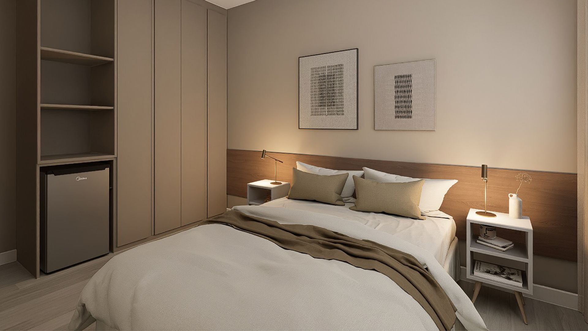 1 Dormitório – 40m² privativos